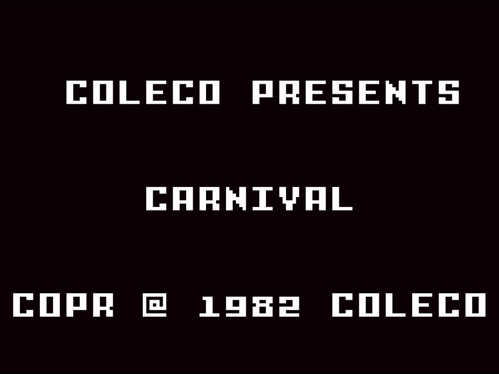 Title Screen of Carnival for Intellivision